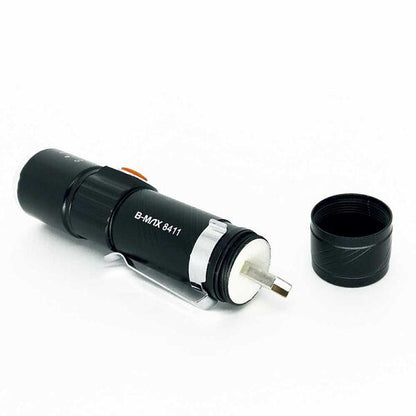 Mini Lanterna Recarregável USB Longo Alcance Com Zoom B-Max BM-8411