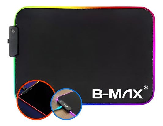 Mouse Pad Gamer Com Led RGB Antiderrapante Impermeável B-Max BM-781