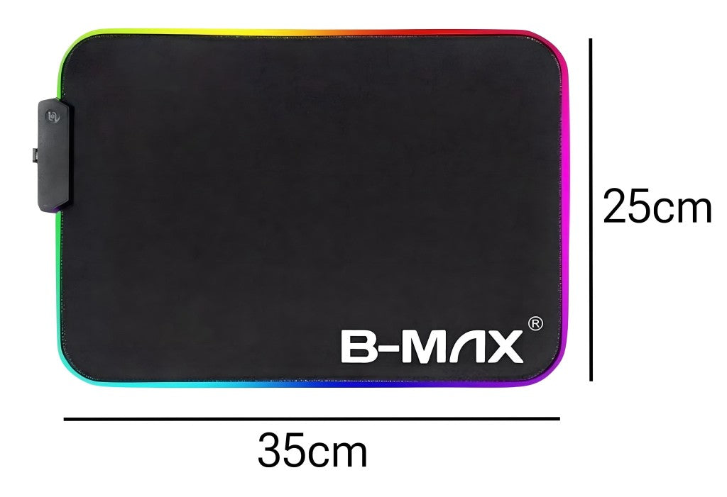 Mouse Pad Gamer Com Led RGB Antiderrapante Impermeável B-Max BM-781