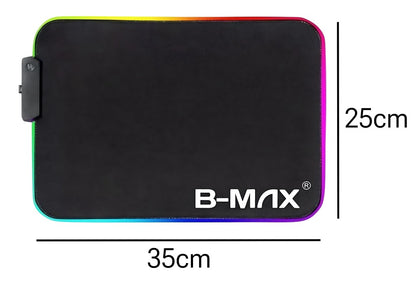 Mouse Pad Gamer Com Led RGB Antiderrapante Impermeável B-Max BM-781