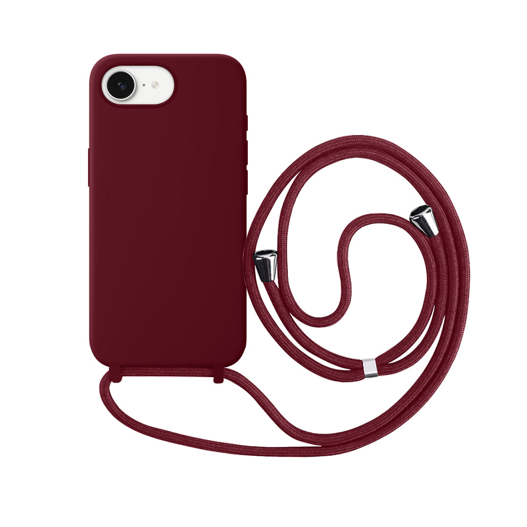 Capa com Alça para iPhone  - Vermelho Dark