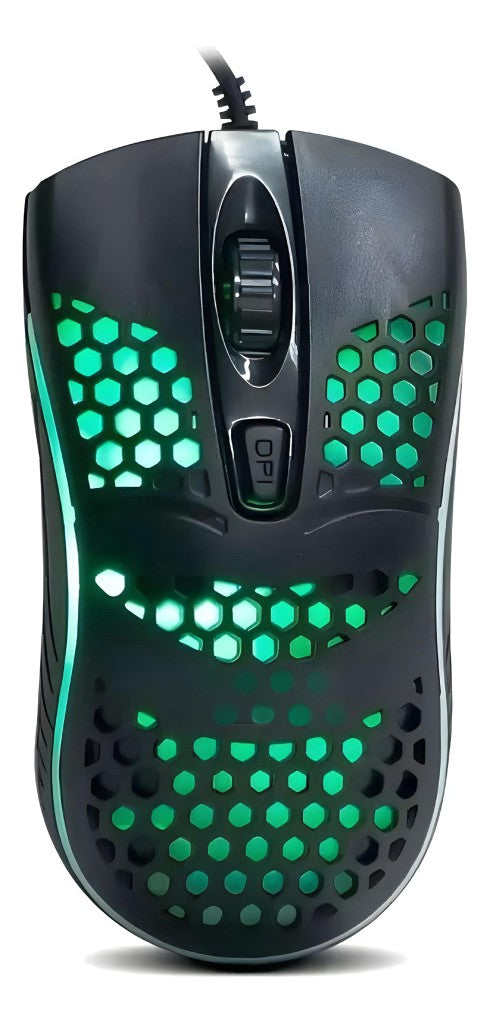 Mouse Gamer LED RGB 4 Botões 1200 DPI Hrebos HS-189