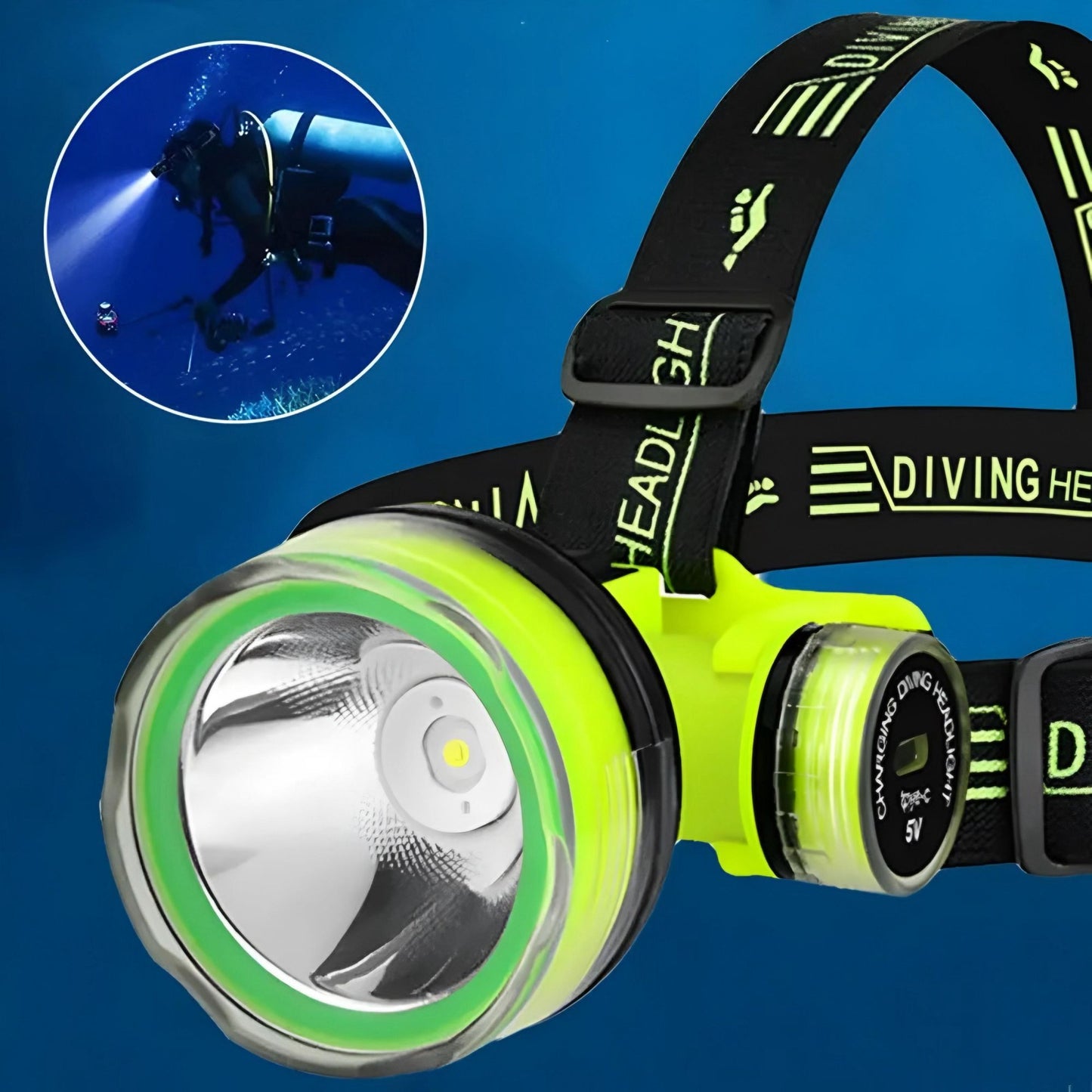 Lanterna De Cabeça Mergulho Trilha Recarregável Onex LAN-7500