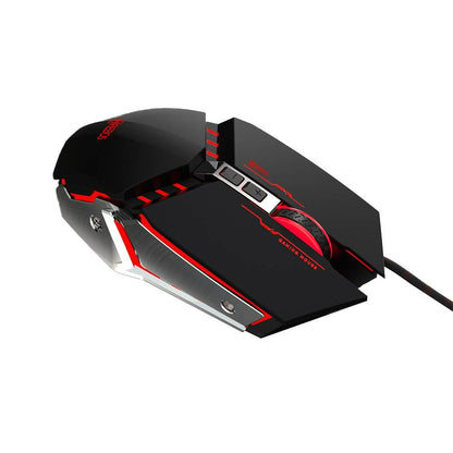 Mouse Gamer Com Fio USB 7 Botões LED RGB Hrebos HS-311