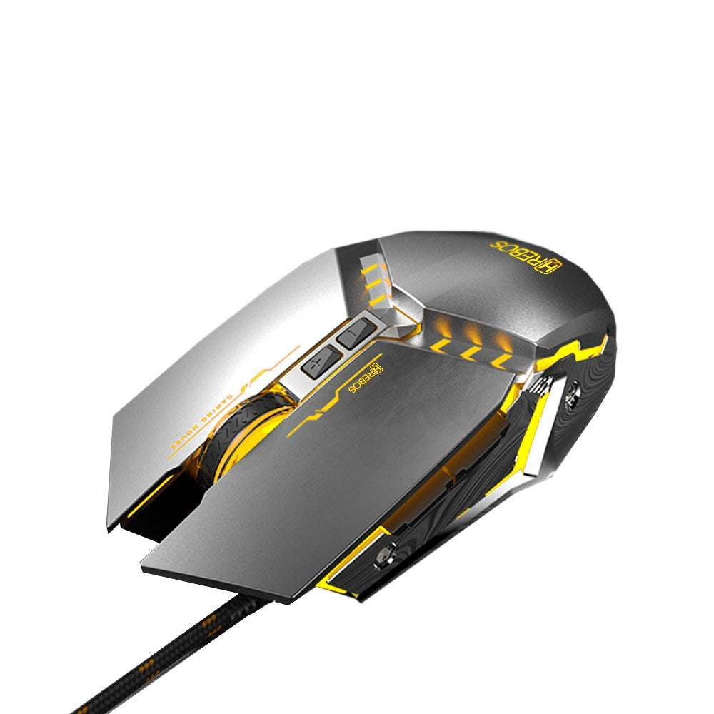 Mouse Gamer Com Fio USB 7 Botões LED RGB Hrebos HS-311