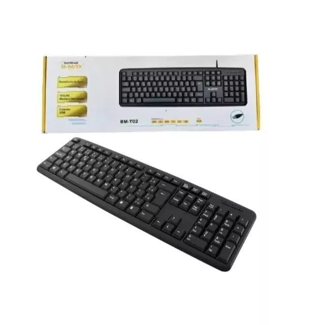 Teclado Para Computador Com Fio Usb BMT02