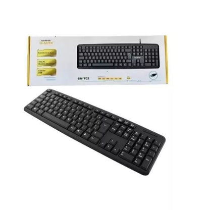 Teclado Para Computador Com Fio Usb BMT02