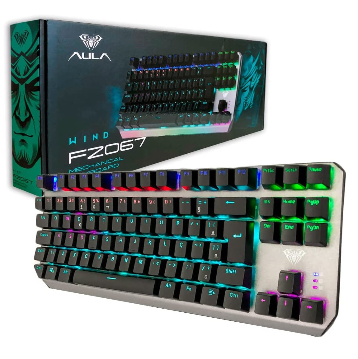 Teclado Usb Gamer Mecânico Compacto